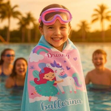 Imagem de Kit óculos-máscara de natação mergulho infantil+toalha-mesaio - ALÍKI,