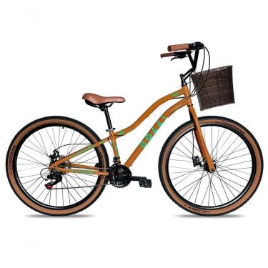 Imagem de Bicicleta Viena Aro 29 Freio Disco 21v Com Cestão Colli Cor Bronze Tamanho Do Quadro 17 Bronze