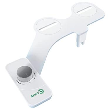 Imagem de Bidê sanitário Ciays, não elétrico, controle de pressão ajustável, prateado/branco