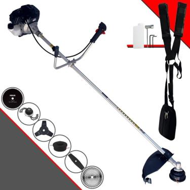 Imagem de Roçadeira Toyama Rt43lb-25a 43cc 1,7hp + 4 Lâminas E Trimmer
