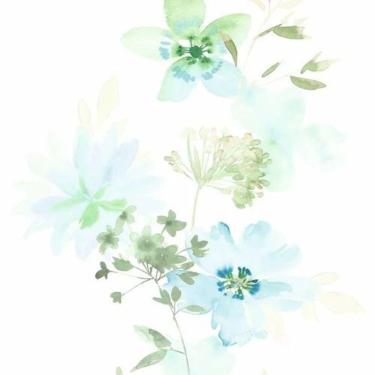 Imagem de Papel De Parede Kylie Floral Azul 81624