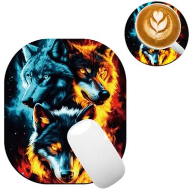 Imagem de TOEMZTFT Mouse pad pequeno, mini mouse pad 15 x 18 cm, para laptop, bandeja de teclado, mouse sem fio, casa, escritório, viagem, com base de borracha antiderrapante, tapete de mouse à prova d'água