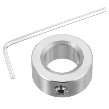 Imagem de PATIKIL Colar de eixo de furo de 11/40.6 cm, coleiras de bloqueio de eixo de aço inoxidável 304, anel de roda de rolha de trem de pouso com parafuso de ajuste único M6 para eixos de transmissão