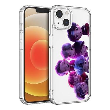 Imagem de WWDIYHOUSE Capa compatível com iPhone 13, capa transparente de TPU macio à prova de choque e design exclusivo para homens/mulheres/meninas/meninos (Fashion-BTS-3)