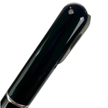 Imagem de Saca-Rolhas Pneumático com Lâmina Retrátil, Aço Inox e Plástico ABS, 20cm, Preto, para Rolhas Naturais, Portátil