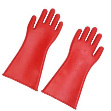 Imagem de Hyuduo Luvas Isoladas de Borracha 12000V Luvas Isolantes Elétricas para Eletricistas Trabalham de Segurança Duráveis ​​à Prova d'água