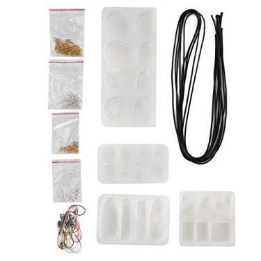 Imagem de Moldes de fundição de silicone Kit de fabricação de joias Premium DIY Ferramenta artesanal para colares Pingentes Ornamentos com corda Unhas Anéis Acessórios Material de silicone