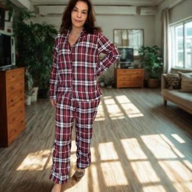 Imagem de Pijama Feminino Manga Longa Na Flanela-Feminino