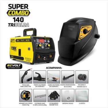 Imagem de Inversor Solda Mig Tig Eletrodo Com Mascara Arame Bivolt Tork