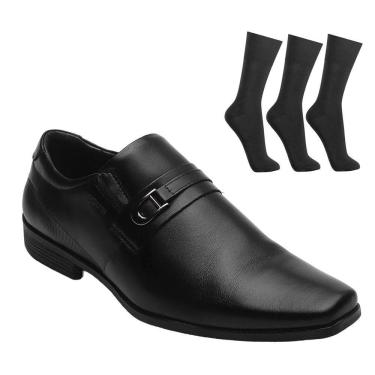 Imagem de Kit Sapato Ferracini Liverpool Masculino + 3 Pares de Meias