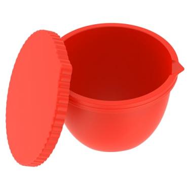 Imagem de ZJMCAJY Forro de silicone para batedeira de cabeça inclinada de 5 litros resistente ao calor e antiaderente forro de tigela de silicone com tampa serve para tigela de mistura de 5 litros (1, gaiolas)