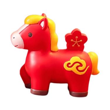 Imagem de Ｂｅｓｇａ Estatueta de Cavalo Feng Shui, Escultura de Animal em Resina, Decoração de Mesa para Lareira, B