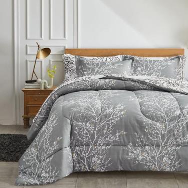 Imagem de Conjunto de roupa de cama UOZZI BEDDING Bed in a Bag Queen Size 7 peça