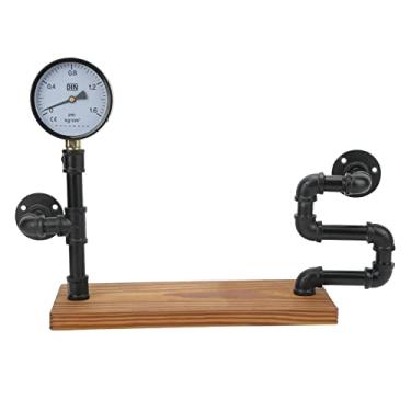 Imagem de Zerodis Prateleira de Tubo Montada na Parede de Estilo Industrial, Prateleiras Flutuantes de Ferro Forjado Rústico, Rack de Armazenamento DIY, Estante de Design de Tubo de água, de Decoração de