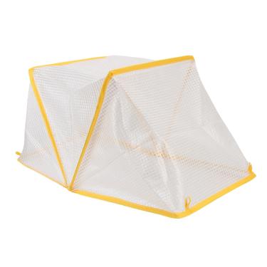 Imagem de Asixxsix Coberturas de proteção contra geadas para plantas, coberturas dobráveis ​​de PVC em tela para jardim, cobertura de inverno para todos os climas com 4 estacas (Tamanho grande)