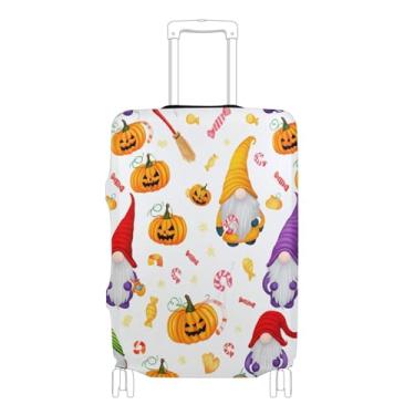 Imagem de Joisal Lindas vassouras de gnomos de Dia das Bruxas, capas de mala, protetor de bagagem, estampa antiarranhões, itens essenciais de viagem, férias, P, serve para capa de 45 a 50 cm, Vassouras fofas de