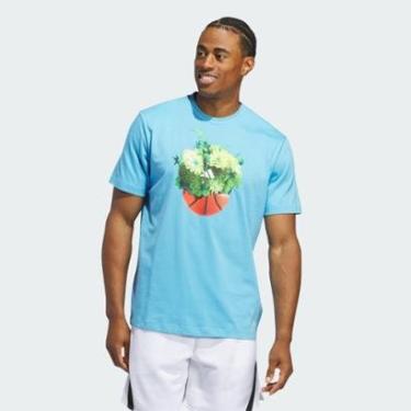 Imagem de Camiseta Adidas Estampada Floral Hoops Masculina-Masculino
