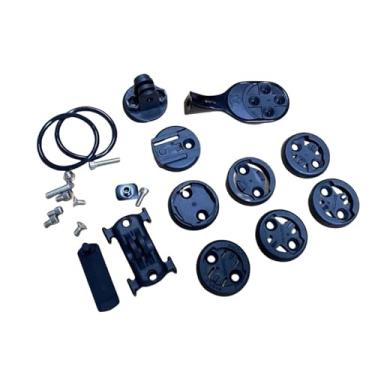 Imagem de Guidão de carbono para bicicleta de estrada/corrida com elevação, cabeamento interno integrado e cockpit oculto, compatível com SL7 de 70 mm a 130 mm.(Computer stand)