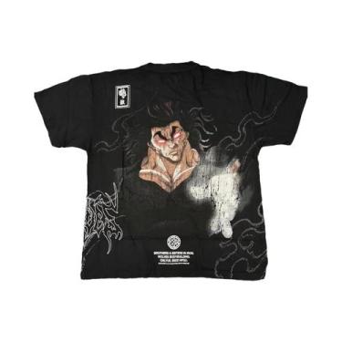 Imagem de Camiseta Gráfica Oversized Masculina Hanma Baki Premium Harajuku Goth 