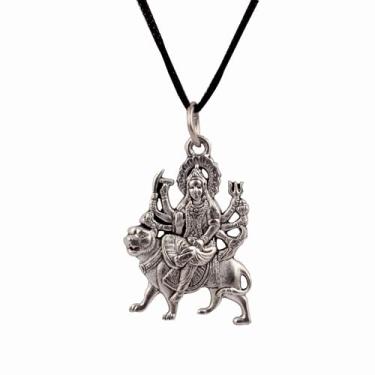 Imagem de Rudra Empire Pingente de Deusa Religiosa Maa Durga Devi para homens e mulheres