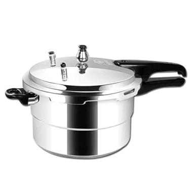 Imagem de Panela de Pressão em Alumínio, 6 Litros, Alça Ergonômica, Prata