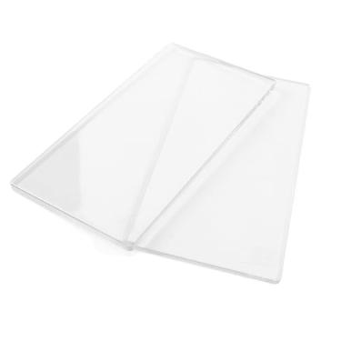 Imagem de Sonew Almofada de Corte para Máquina de Corte, 2 Peças, Placa de Transparente Pe 16x8cm Com Espessura de 5mm 3mm, para Artesanato que Faz Papel Cartolina