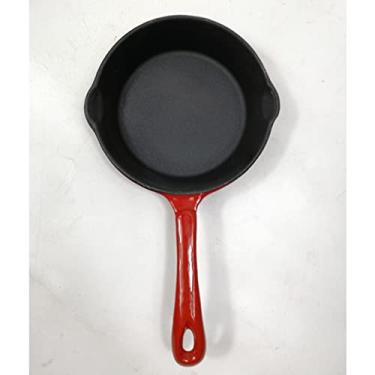 Imagem de Conjuntos de panelas de ferro fundido esmaltado, alça antiaderente, utensílios de cozinha, frigideira, acessórios de cozinha (cor: D, tamanho: 25 cm)
