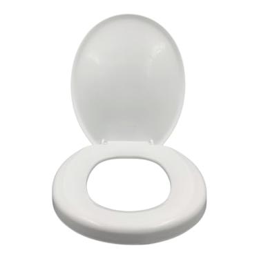 Imagem de Assento Sanitário Econômico Universal Oval | Assento Sanitário Básico Injetado | Tampa de Vaso Sanitário Convencional(BRANCO (INJETADO))