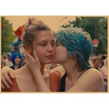 Imagem de Pôster artístico Lesbians Bleus Anime 29,7x42cm Papel 150g