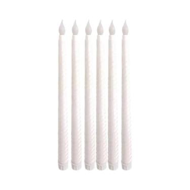 Imagem de Velas LED Sem Chama 6pcs Operadas Por Bateria Luz De Vela Espiral Fals