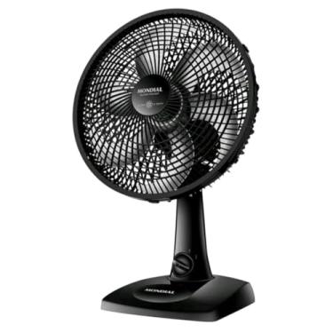 Imagem de Super Power Ventilador de Mesa, Preto, 6 Pás, Ajustável, Circulador de Ar