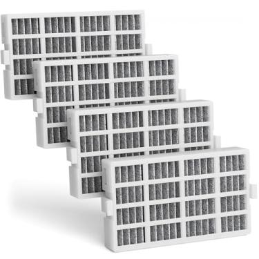 Imagem de Pacote com 4 W10311524 substituição do filtro de ar do refrigerador compatível com Whirlpool, AIR1, Maytag, Kitchenaid e Jenn-Air, substituto para filtro de ar da geladeira Fresh Flow