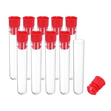 Imagem de Generic Suporte de armazenamento de agulha de costura de plástico de 1,5 x 6 cm, 10 peças de pino de agulha de bordado portátil para tubos de armazenamento de palitos de dente para tricô artesanal