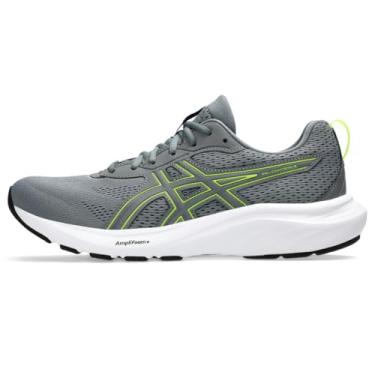 Imagem de ASICS Tênis de corrida masculino Gel-Contend 9, Aço Cinza/Amarelo Segurança, 43