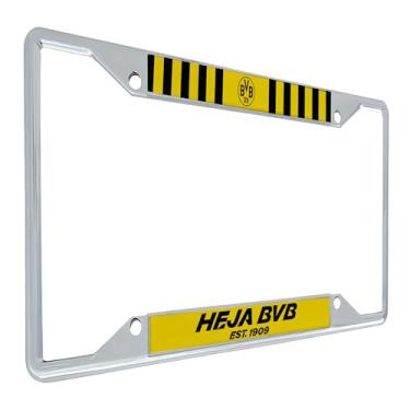 Imagem de Desert Cactus Borussia Dortmund FC Moldura de placa de licença BVB Alemanha Alemanha Die Schwarzgelben Suporte de etiqueta de carro de futebol para frente ou verso do carro oficialmente licenciado em
