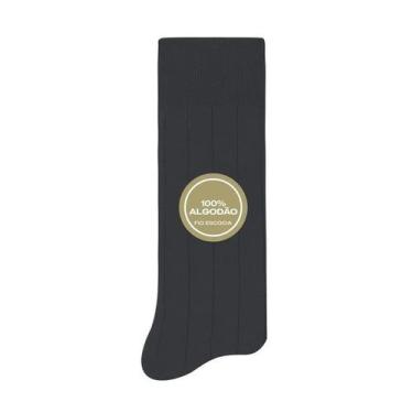 Imagem de Meia Social Selene 8910.004 Masculina Premium Algodão T. 39/43, 39/43,