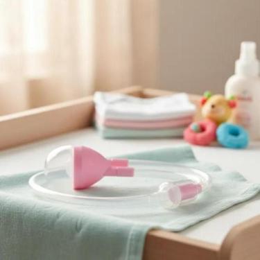 Imagem de Aspirador Limpeza Nasal Infantil De Sucção Bebê Menino Menina Desobstr