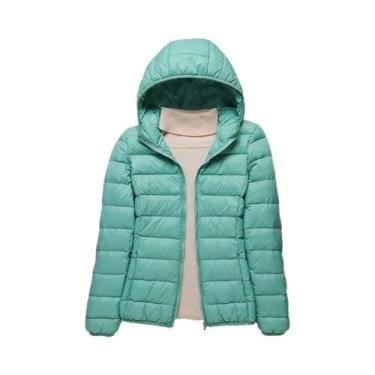 Imagem de Jaqueta Feminina Slim Fit De Pluma De Pato Branca, Moda De Inverno, Ca