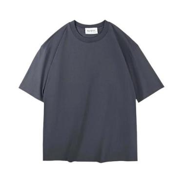 Imagem de Camiseta Branca Oversized Feminina 260 GSM Casual Streetwear Unissex E