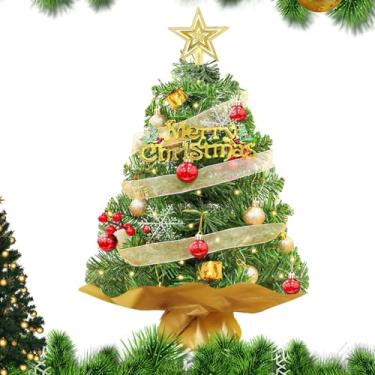 Imagem de Árvore de Natal minúscula,Árvore de Natal de mesa,Decorações de mesa de Natal - Árvores de Natal em miniatura decorativas, decoração de árvore de Natal de mesa para decoração de festa de feriado