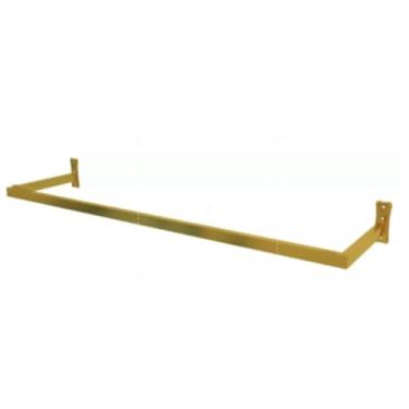 Imagem de Cabideiro De Parede Arara De Loja Em Aço Resistente Completa Com Parafusos Inclusos(60cm)