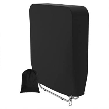 Imagem de 2/1 capa de cadeira reclinável dobrável 93 x 82 cm, à prova d'água, antiUV, com bolsa de armazenamento, à prova de poeira, à prova de vento, capas de cadeiras reclináveis de jardim para pátio ao ar