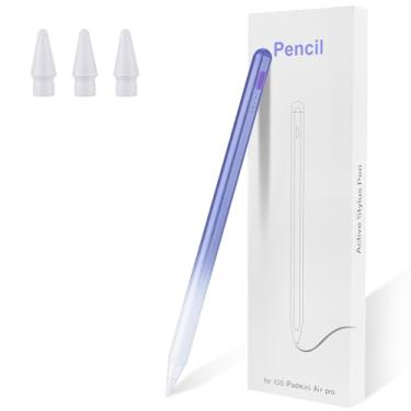 Imagem de Caneta Stylus para iPad Pencil de 6 a 11ª geração (2018-2025) - 2 lápis ativo de carga rápida compatível com Apple Pencil Pro de 11 polegadas/12,9 polegadas/M4, Air 3/4/5/M2/M3, mini 5/6, rosa
