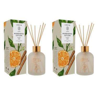 Imagem de Kit 02 Difusores de Perfume Mandarina Ceylon 200ml Arabesc Lenvie