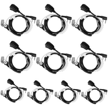 Imagem de Retevis Fone de ouvido Walkie Talkie com microfone, tubo acústico, bobina, para RT22 RT68 RT21 H-777 RT86 RT19 RB29 RB68, compatível com Baofeng UV-5R Arcshell Kenwood Pxton Samcom rádio bidirecional