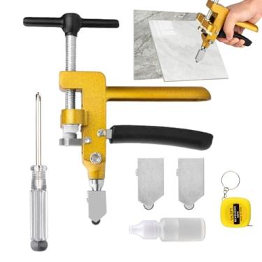 Imagem de Ferramenta de corte de azulejos | Alicate de corte de precisão 2 em 1 | Cortador de vidro manual, para espelho de arte de garrafa, artesanato faça você mesmo, projetos de arte em casa, oficina