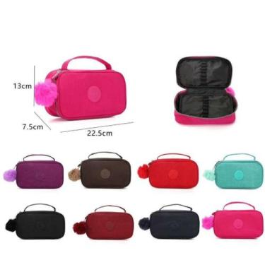 Imagem de Estojo escolar para adolescentes Estojo grande de nylon tático com div