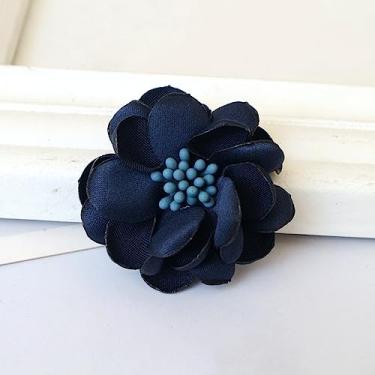 Imagem de 10 peças/lote flor de chiffon rosa preta cinza para convite de casamento flores artificiais para decoração de vestidos, 22