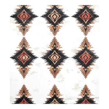 Imagem de Qilmy Padrão de tapeçaria nativa americana capa de ímã de lava-louças 58 x 66 cm capas decorativas de geladeira para porta frontal adesivo de folha magnética máquina de lavar louça painel de geladeira