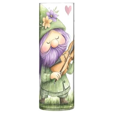 Imagem de Qilmy Vaso de gnomo fofo para flores, vaso de belas artes, decoração de casa para escritório, sala de jantar, sala de estar, casamento430